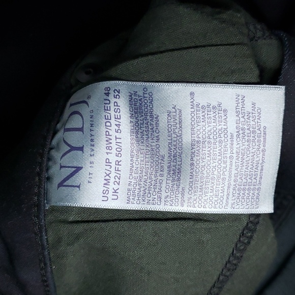 NYDJ Marilyn Straight 18WP Cool Embrace LiftXTuck Nautilus - Picture 13 of 16